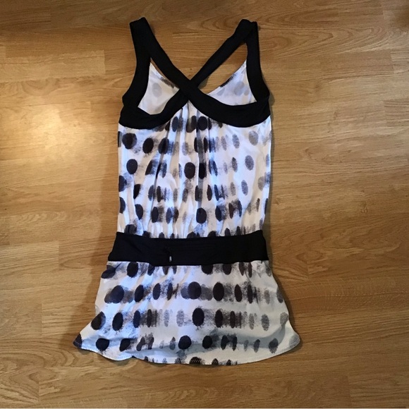 lululemon athletica White and Black Polka Dot Romper - Picture 2 of 5